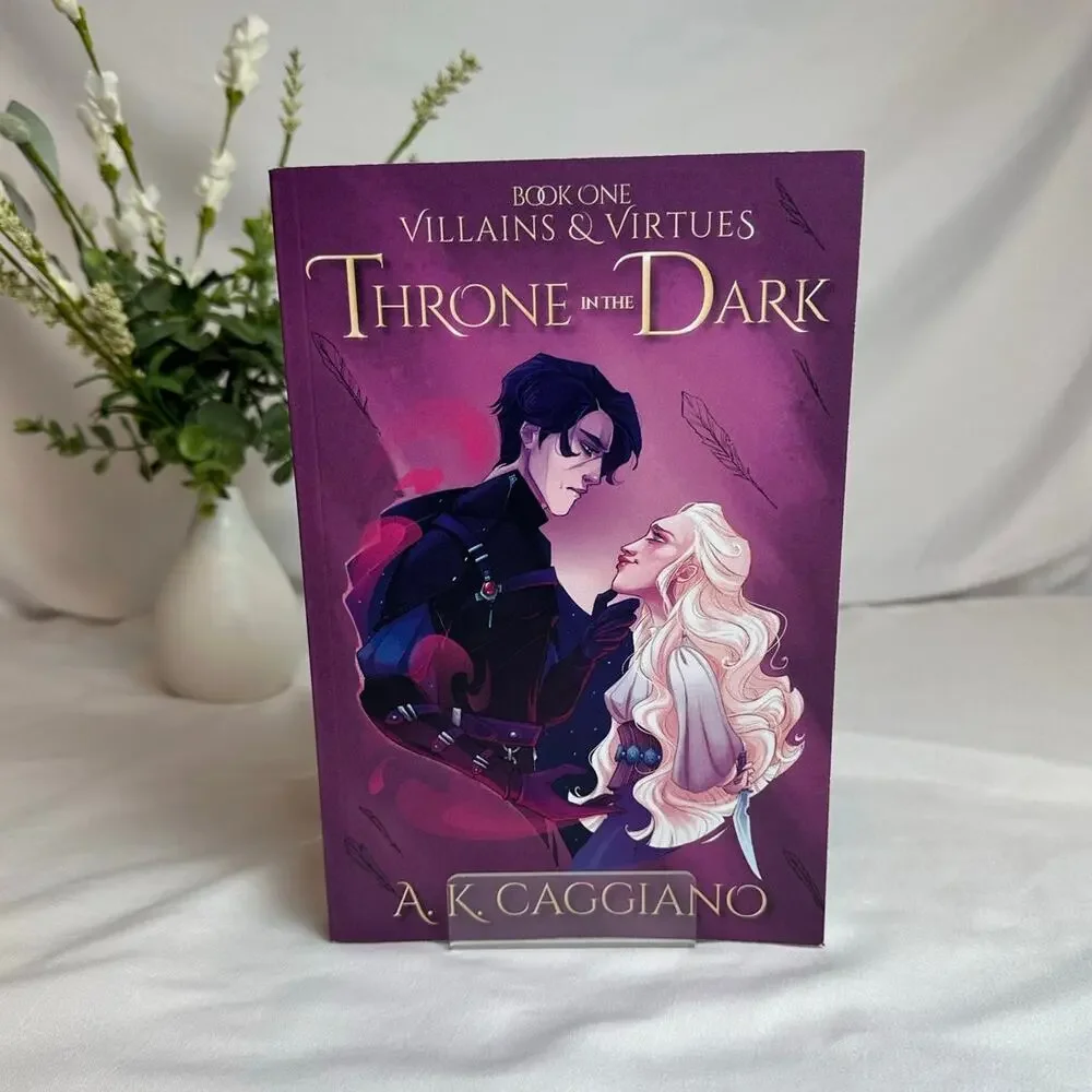 Throne in the Dark A.K. Caggiano OOP Indie Paperback Villains & Virtues #1